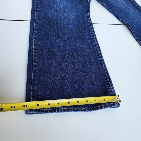OLD NAVY Men's Famous Jeans Blue Denim Boot Cut Medium Wash 100% Cotton 42X32 - Picture 2 of 9